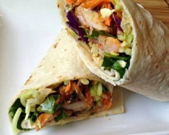 Order Asian Grilled Chicken Wrap food online from Kalo Café store, Stamford on bringmethat.com