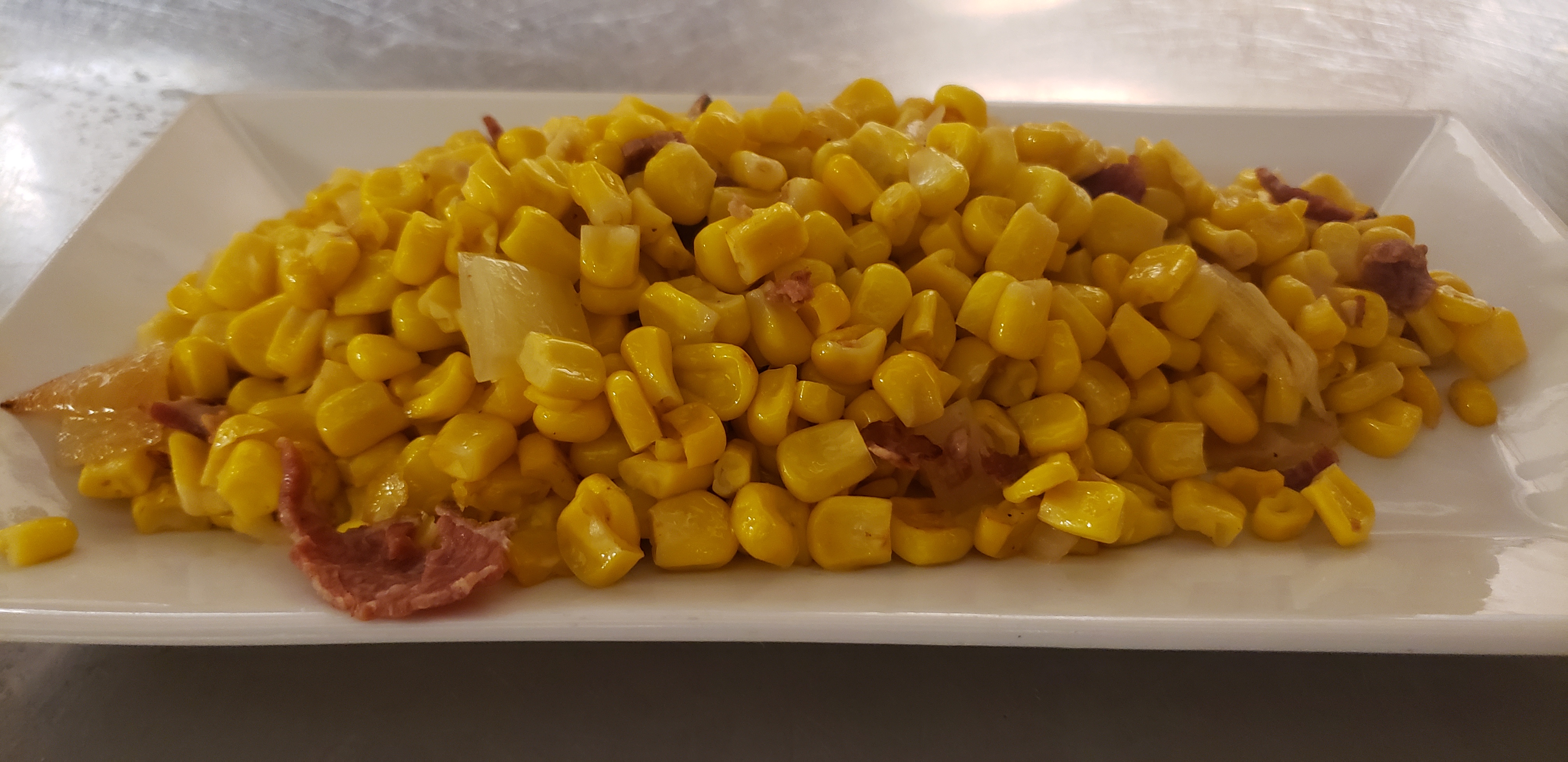Order Beef Bacon & Corn Hash food online from Six Thirteen store, Stamford on bringmethat.com