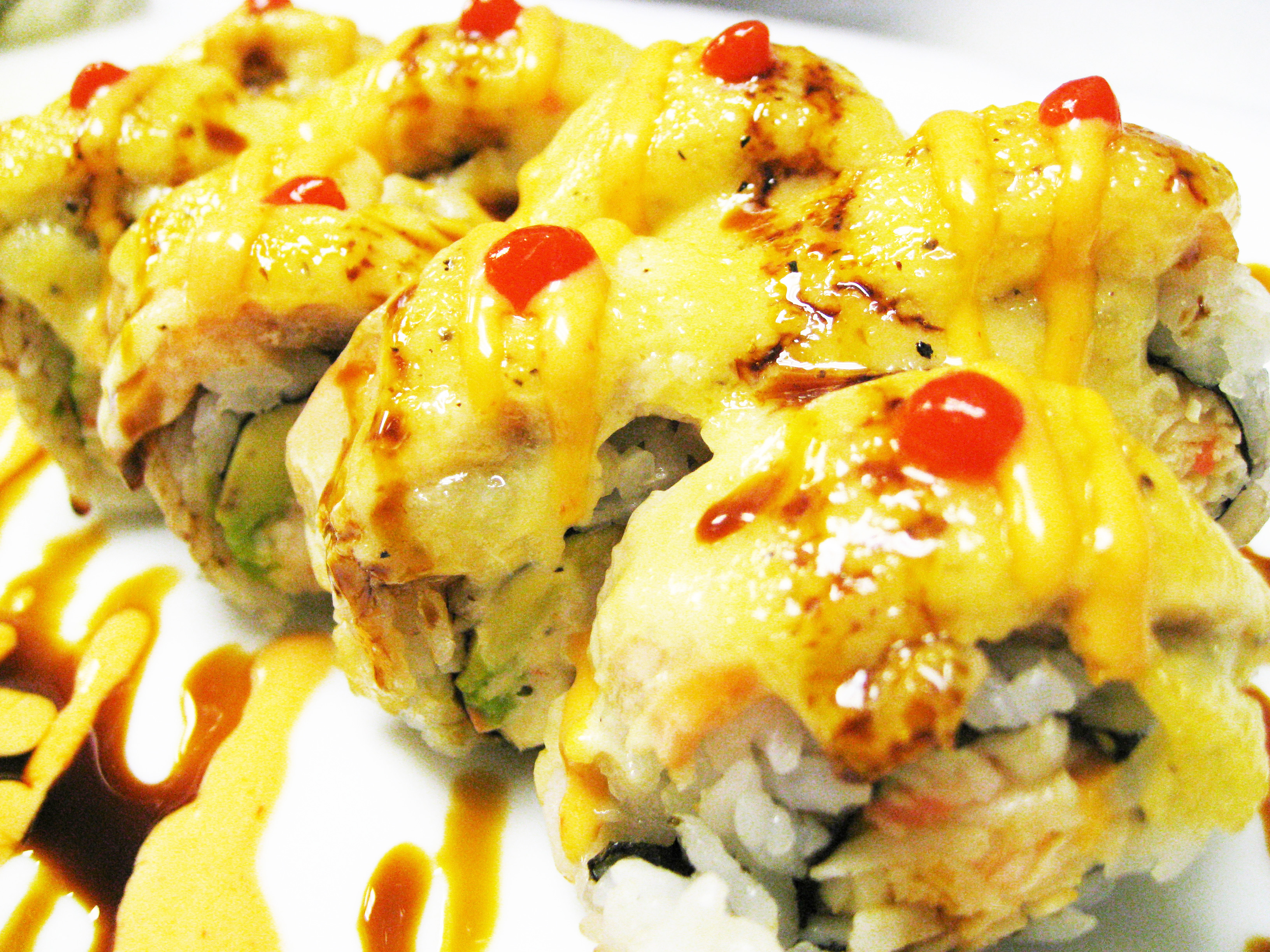 Order Baked Salmon Roll food online from Western Maki store, Rialto on bringmethat.com