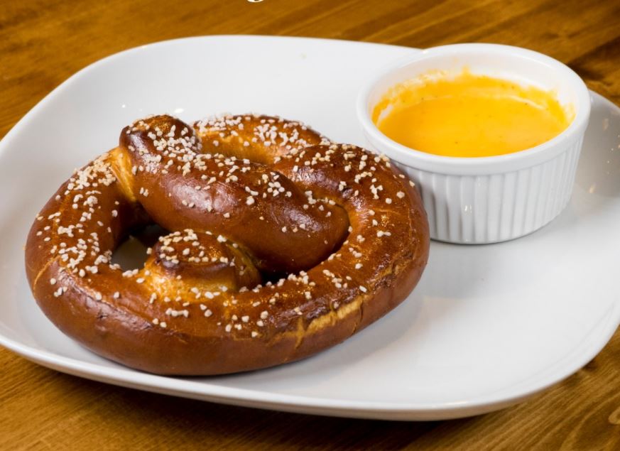 Order A Pretzel with Beer Cheese Dip food online from Daddy Obrien Irish Ice Cream Pub store, Sugar Hill on bringmethat.com