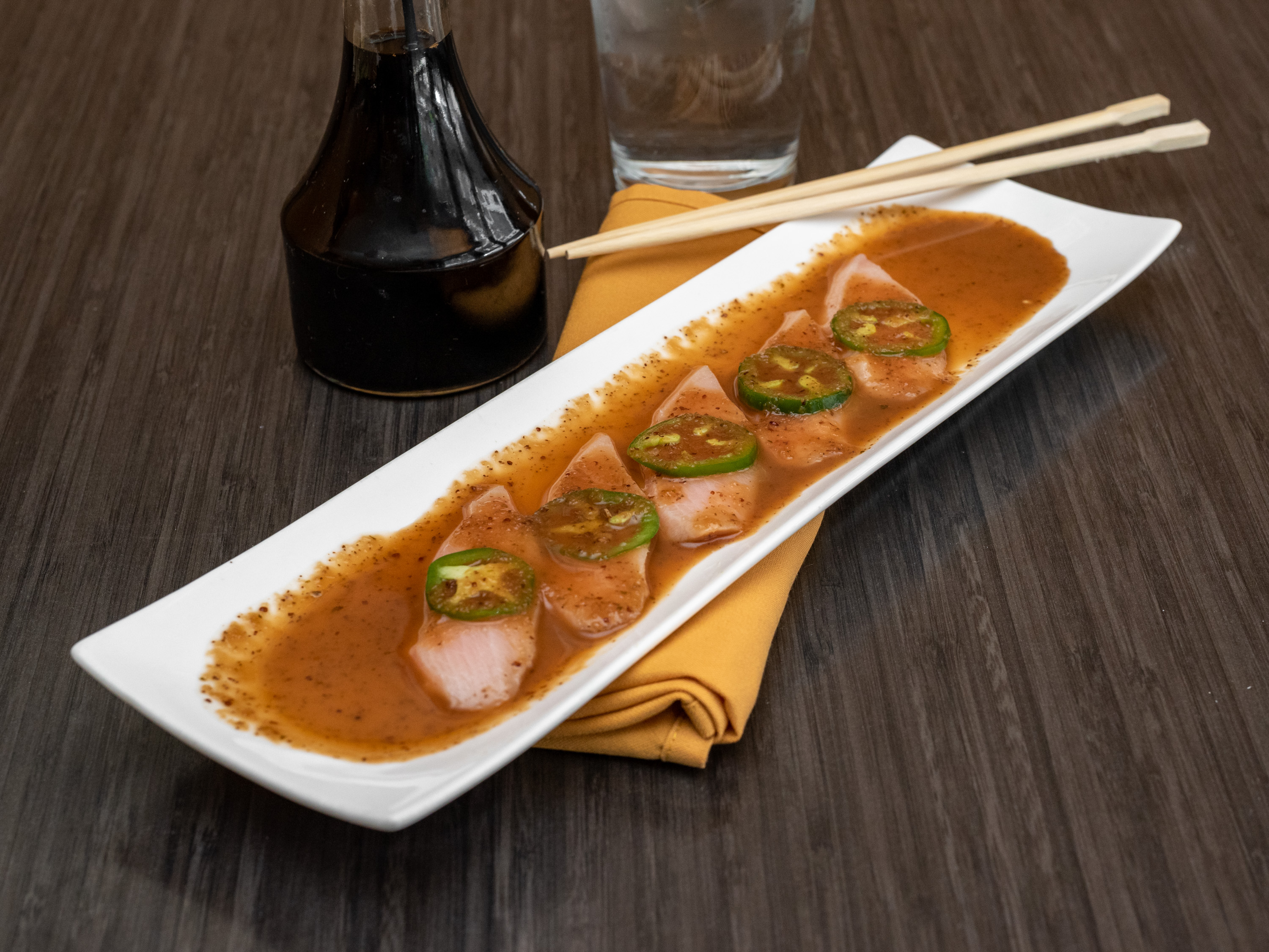 Order Yellowtail Jalapeno food online from Sushi Bay 17 store, Denver on bringmethat.com