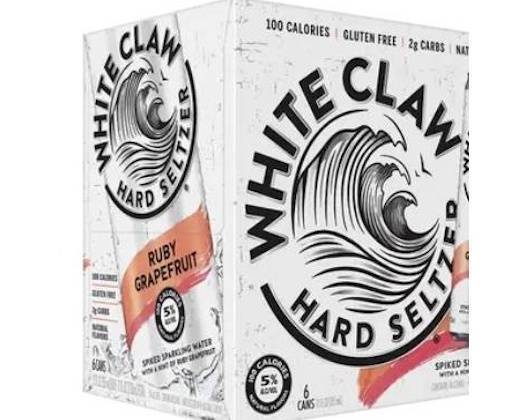 Order White Claw Black Grapefruit, 6pk-12oz can hard seltzer (5.0% ABV) food online from Cold Spring Liquor store, Liberty Hill on bringmethat.com