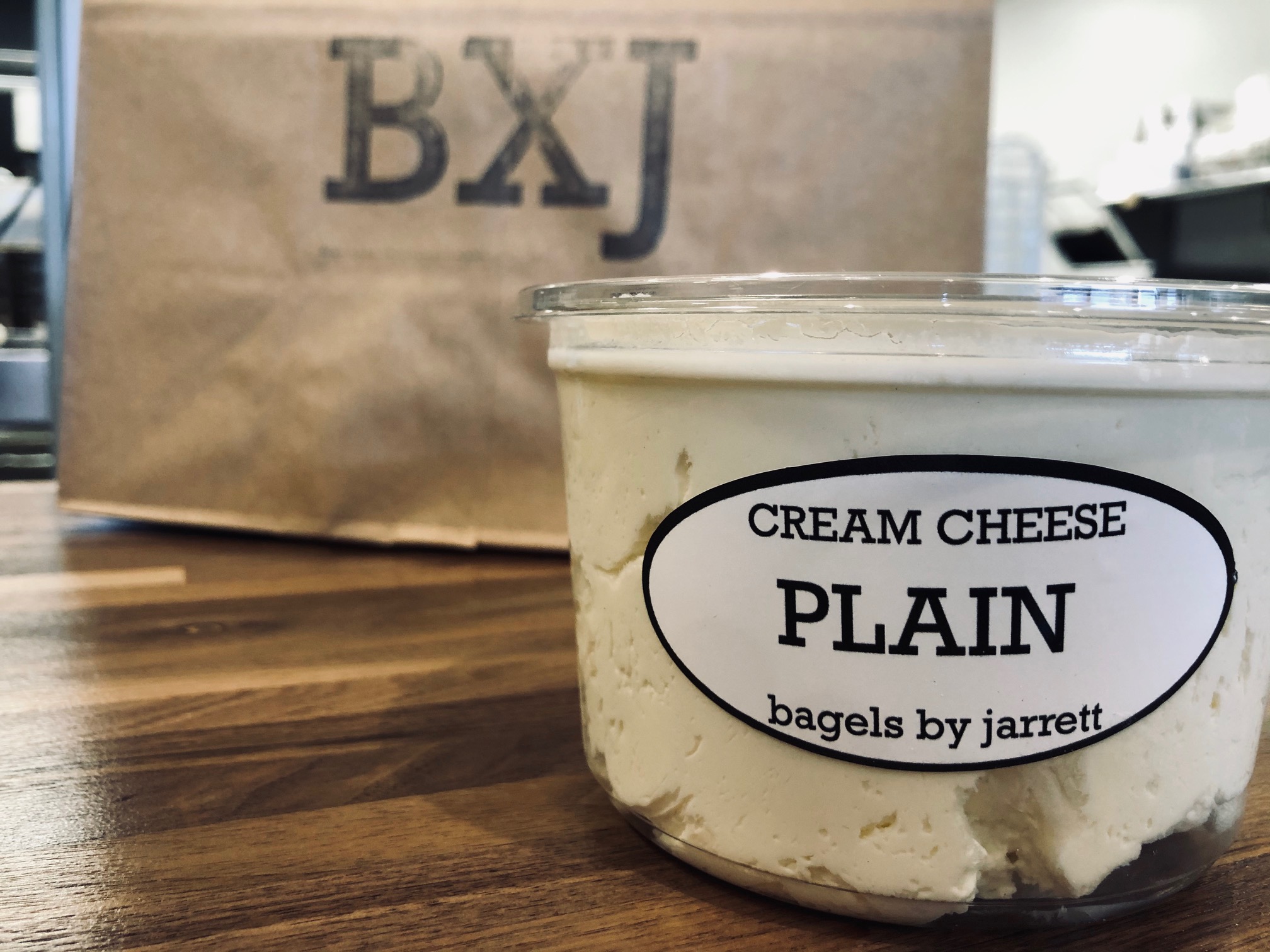 Order Plain Cream Cheese food online from Bagels By Jarrett store, West Orange on bringmethat.com