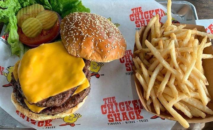 Order Double Shack Burger food online from The Chicken Shack store, Las Vegas on bringmethat.com