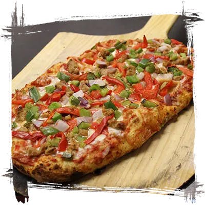 Order Roman Sausage & Peppers Pizza - Roman food online from 1000 Degrees Pizza Salad Wings store, Cleveland on bringmethat.com