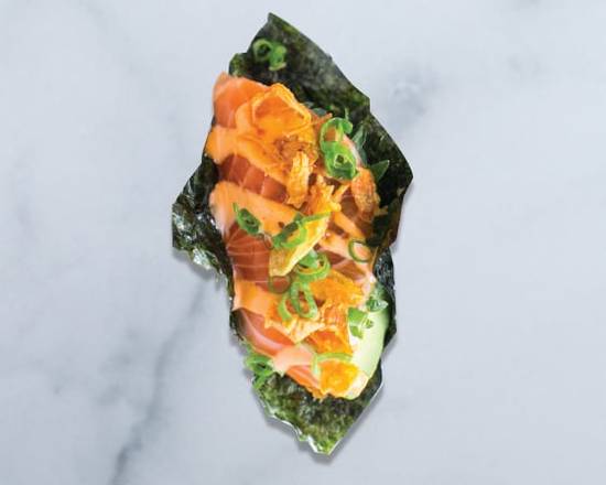 Order Spicy Salmon Sushi Taco food online from Pacific Catch store, Campbell on bringmethat.com