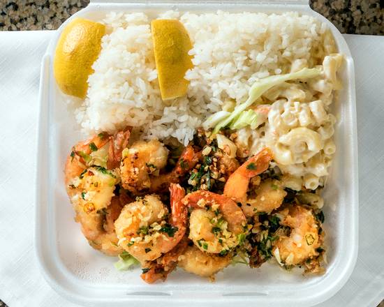 Order Garlic Shrimp food online from L&L Hawaiian Bbq store, Elk Grove on bringmethat.com