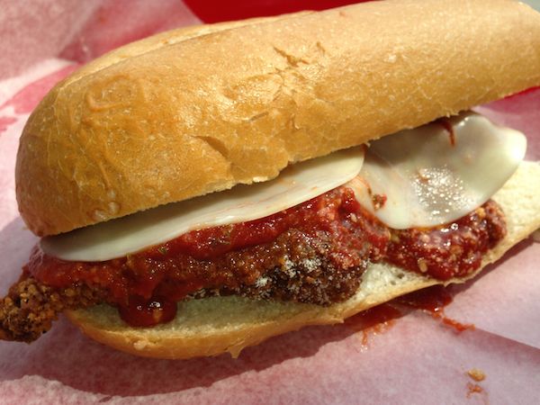 Order Chicken Parmesan Sub food online from Across The Street Pub store, Albany on bringmethat.com