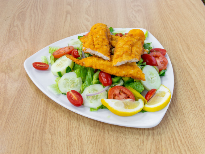 Order Whiting Fish Salad food online from Us Fried Chicken store, North Brunswick Township on bringmethat.com
