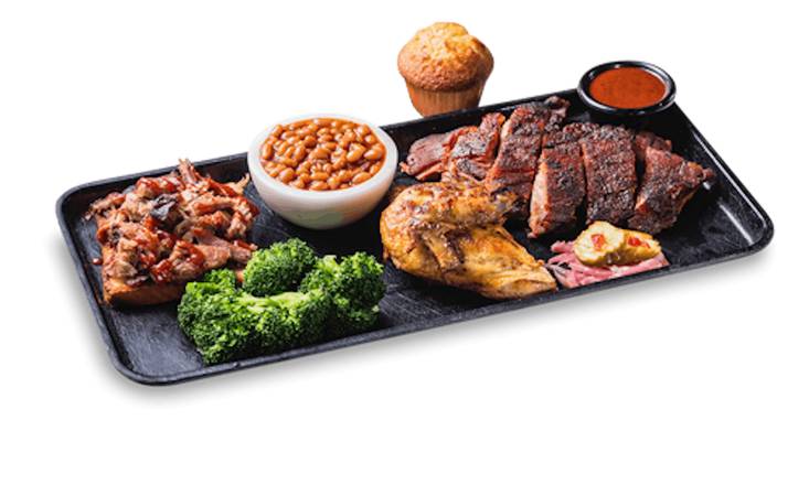 Order 3 Meat Combo food online from Famous Dave store, Fresno on bringmethat.com