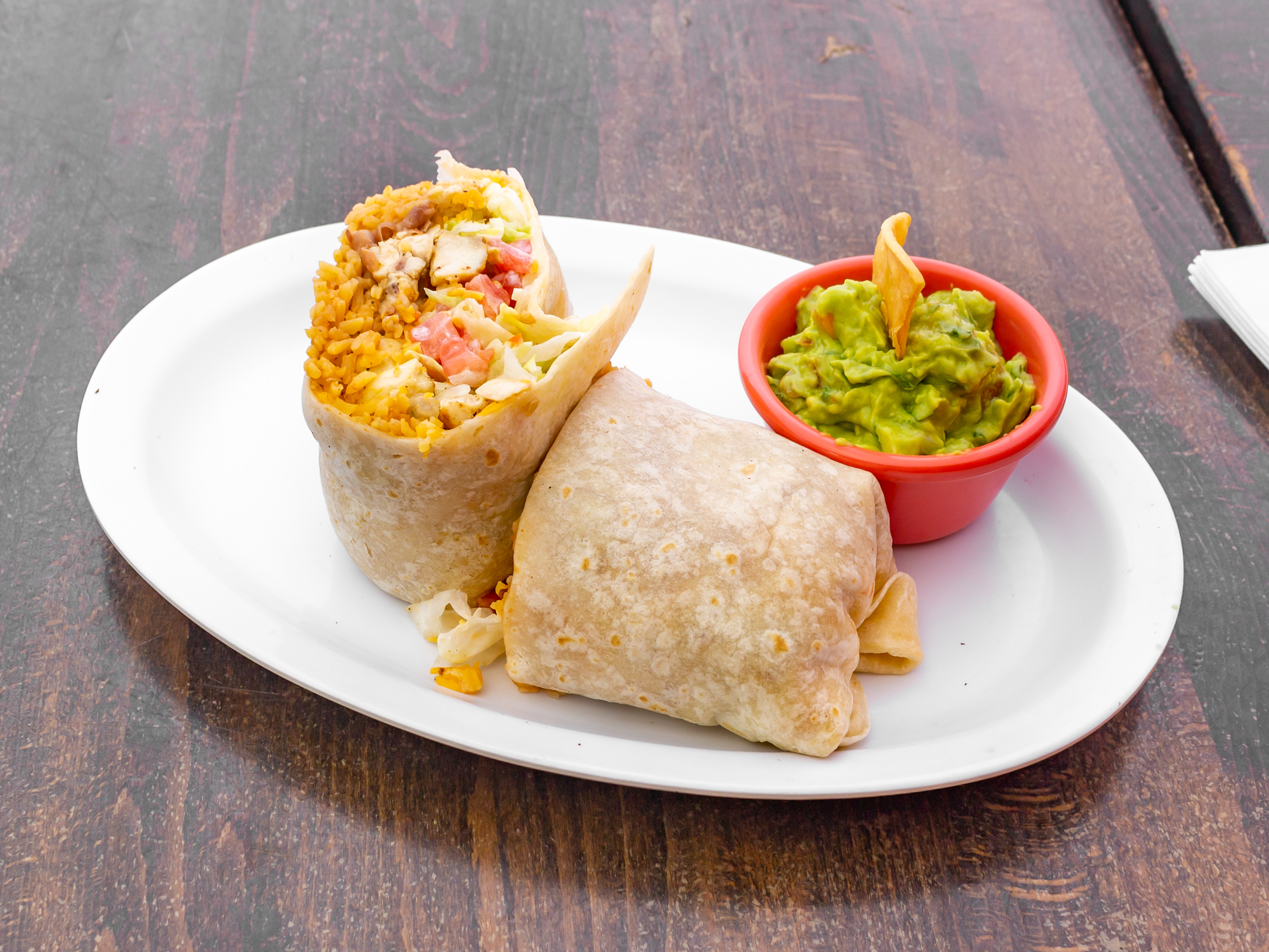 Order Pollo Burrito food online from Chinelos II store, New York on bringmethat.com