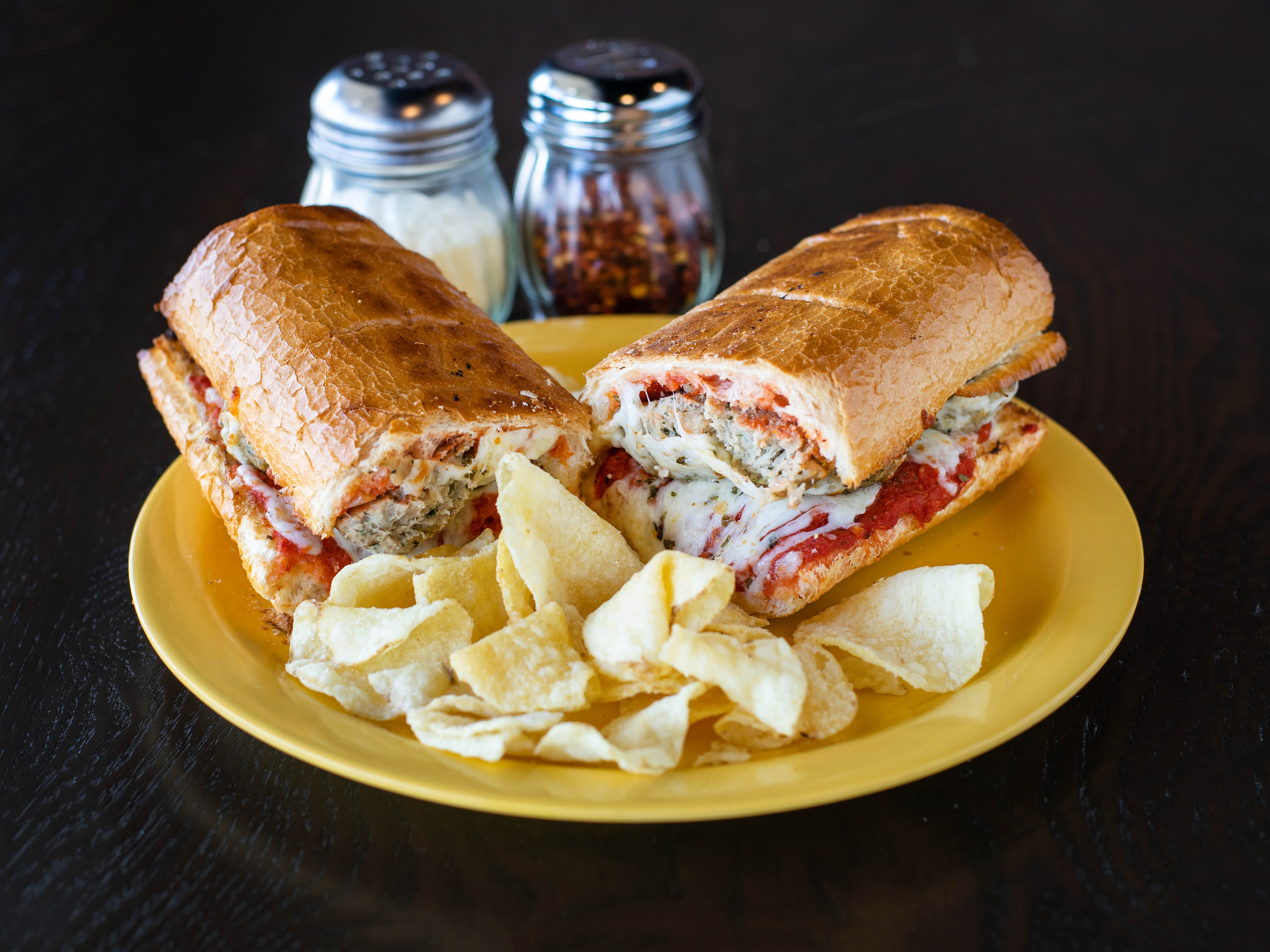 Order Meatball Parmesan Sub food online from Extreme Pizza store, Mcallen on bringmethat.com