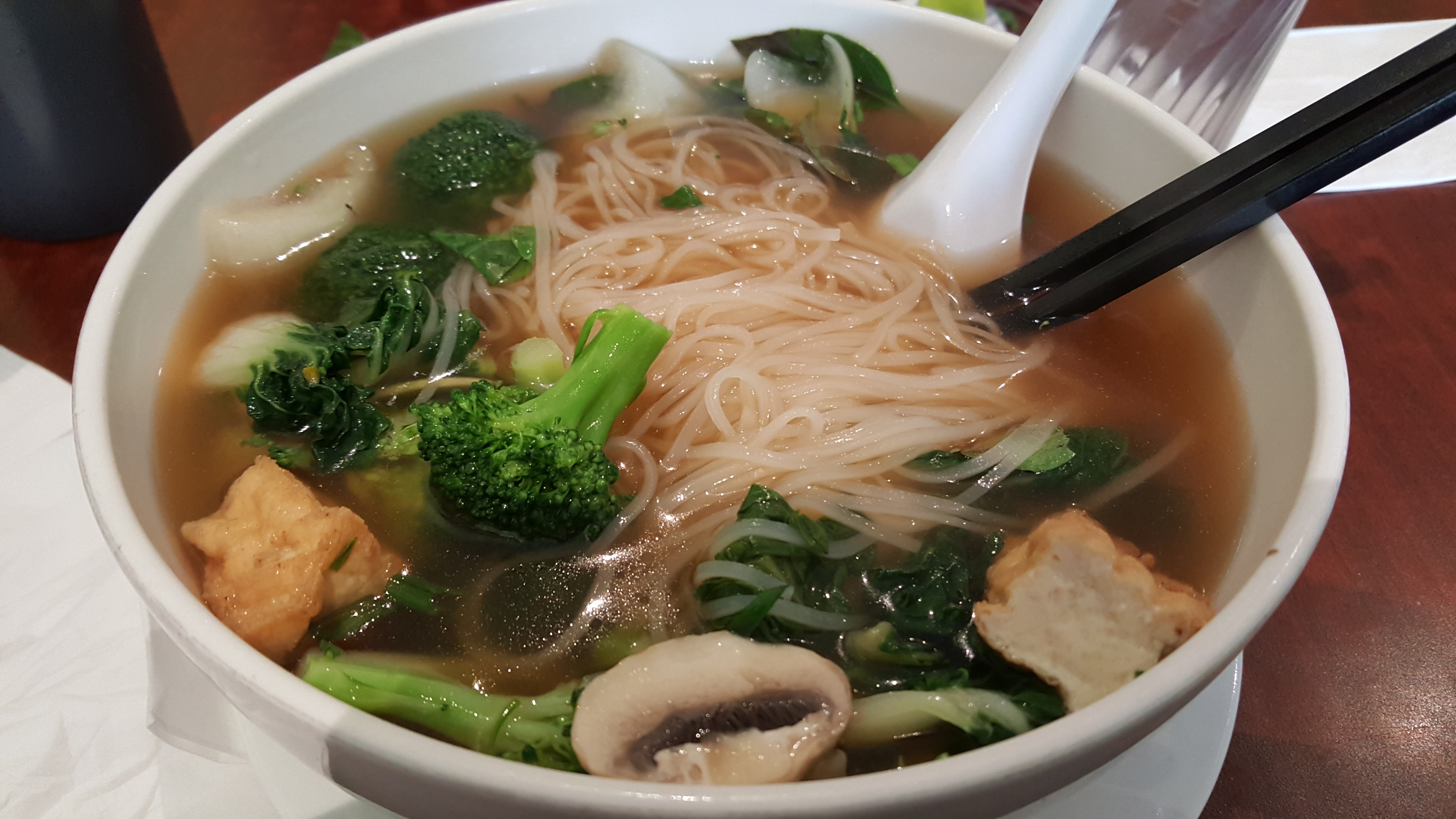 Order Pho Chay Thap Cam with Vegetables Broth food online from Pho Sinh store, Alameda on bringmethat.com