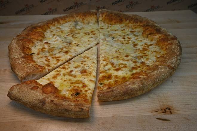 Order 12" Four Cheese & Garlic Pizza food online from Homeslyce store, Washington on bringmethat.com