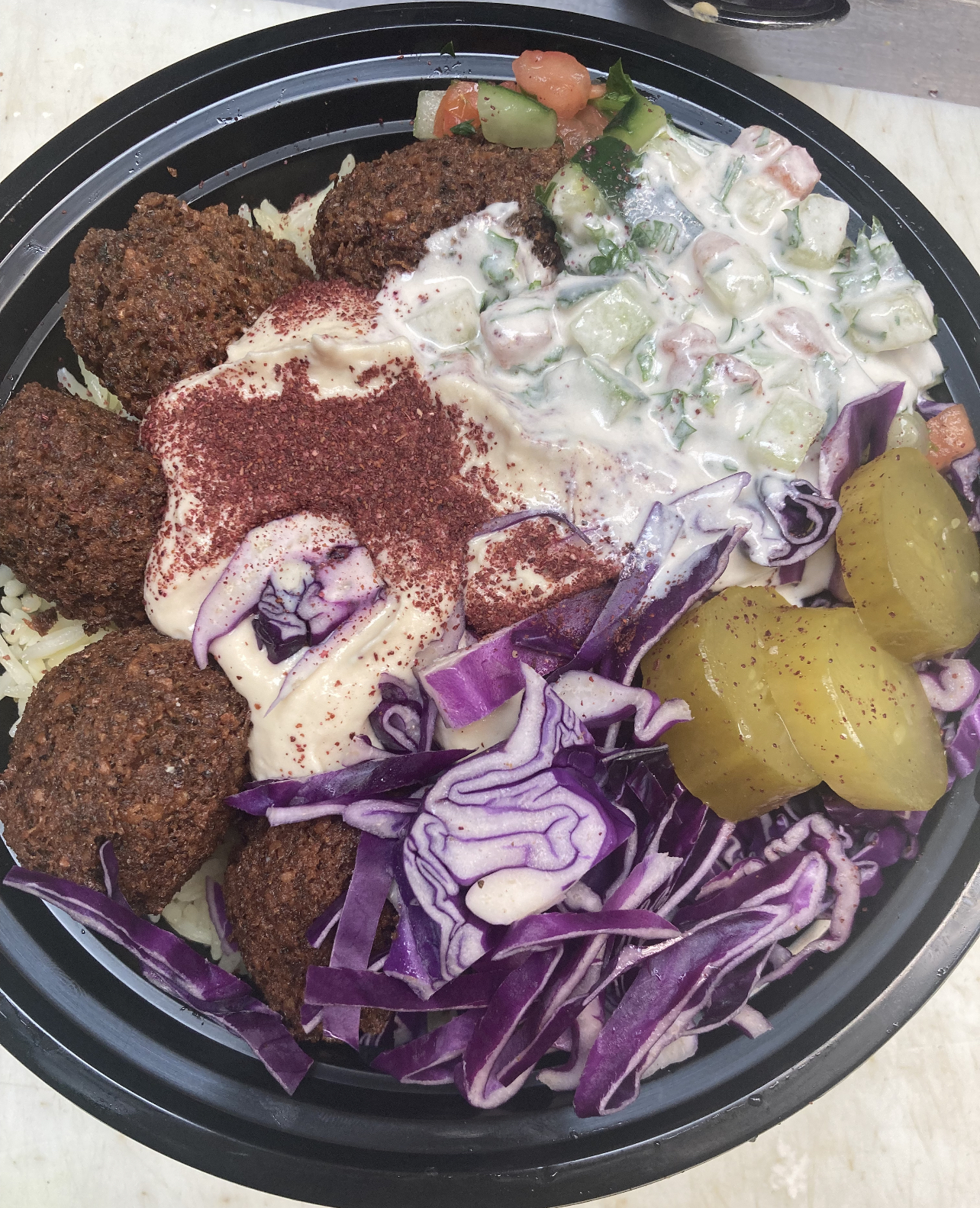 Order 5 Falafel Bowl food online from Zam zam middle eastern grill store, Chicago on bringmethat.com