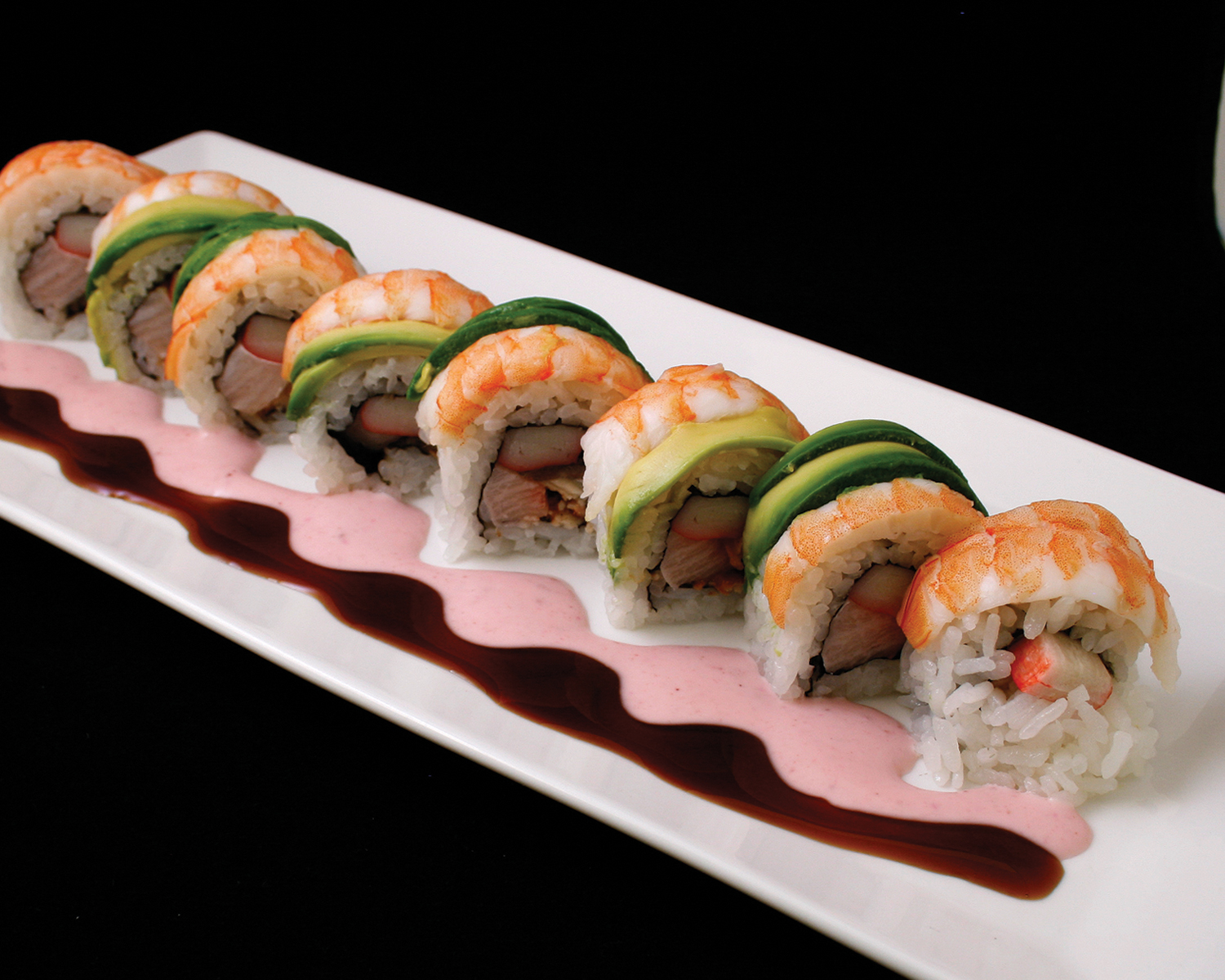 Order Black Tiger Special Roll food online from Sushi Lover store, Belmont on bringmethat.com