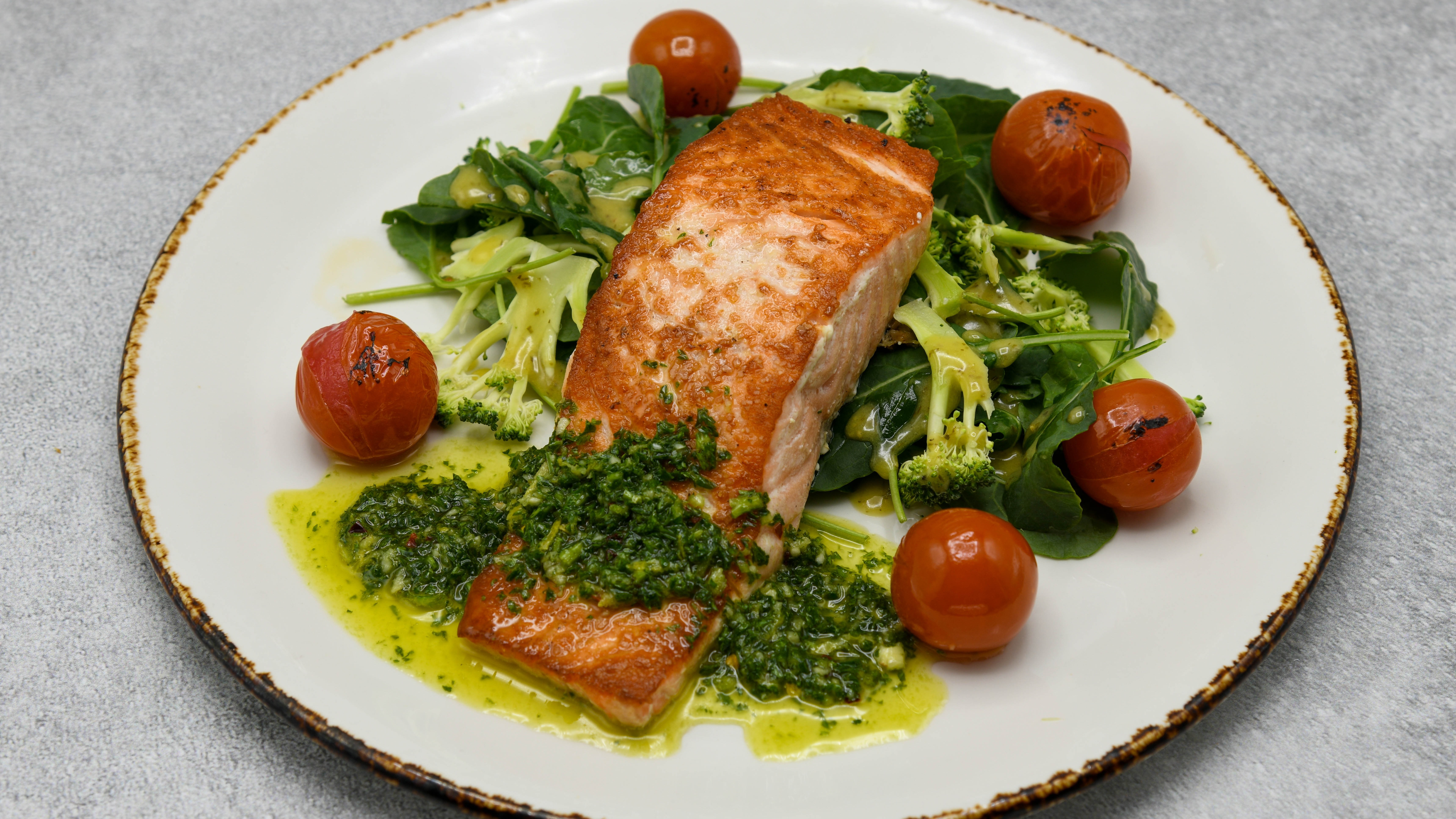 Order Pan Roasted Salmon food online from Del Frisco's store, Houston on bringmethat.com