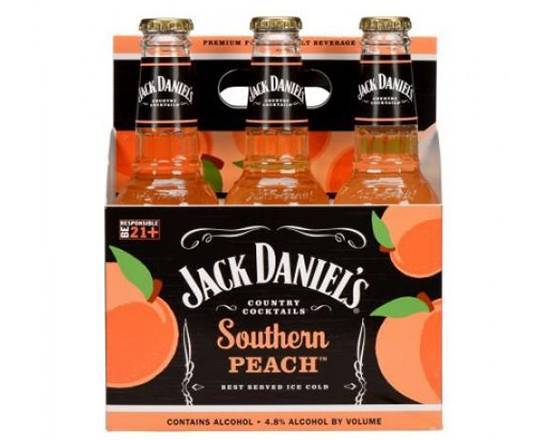 Order Jack Daniels Southern Peach, 6pk-10oz bottle liquor (4.8% ABV) food online from Samco Food Store store, Bakersfield on bringmethat.com