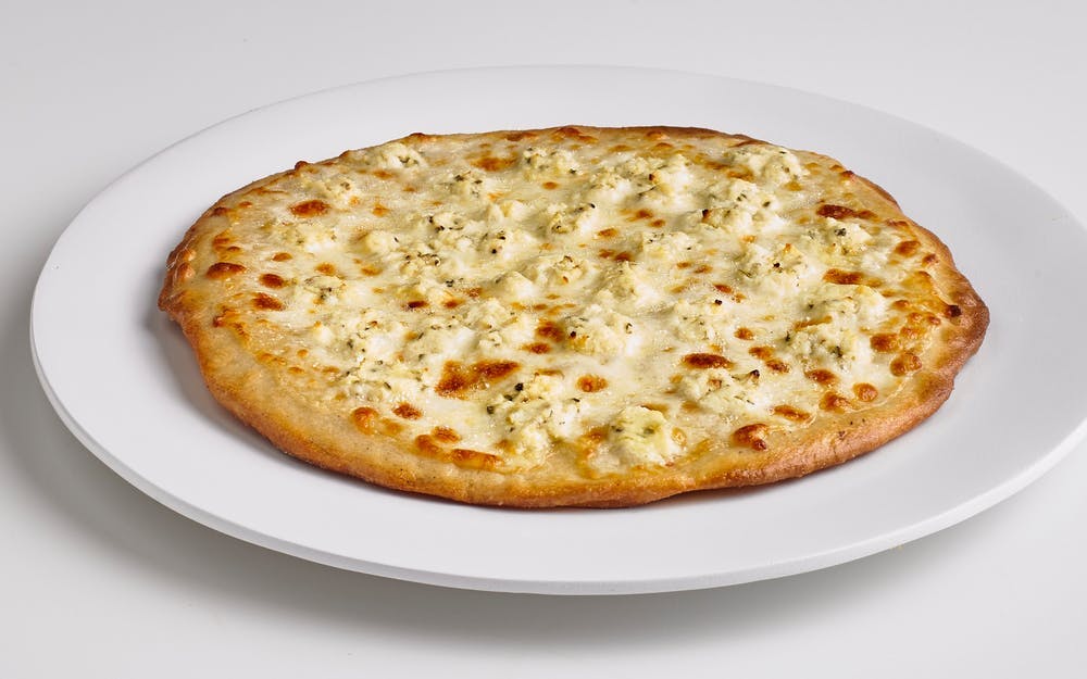 Order NY White Thin Crust Pizza - Small 10" (8 Slices) food online from Boston Restaurant & Sports Bar store, Arlington on bringmethat.com