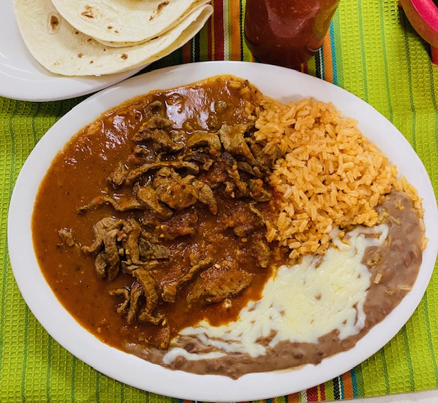 Order Carne con Chile food online from Don Chuchos Mexican Restaurant store, Columbus on bringmethat.com