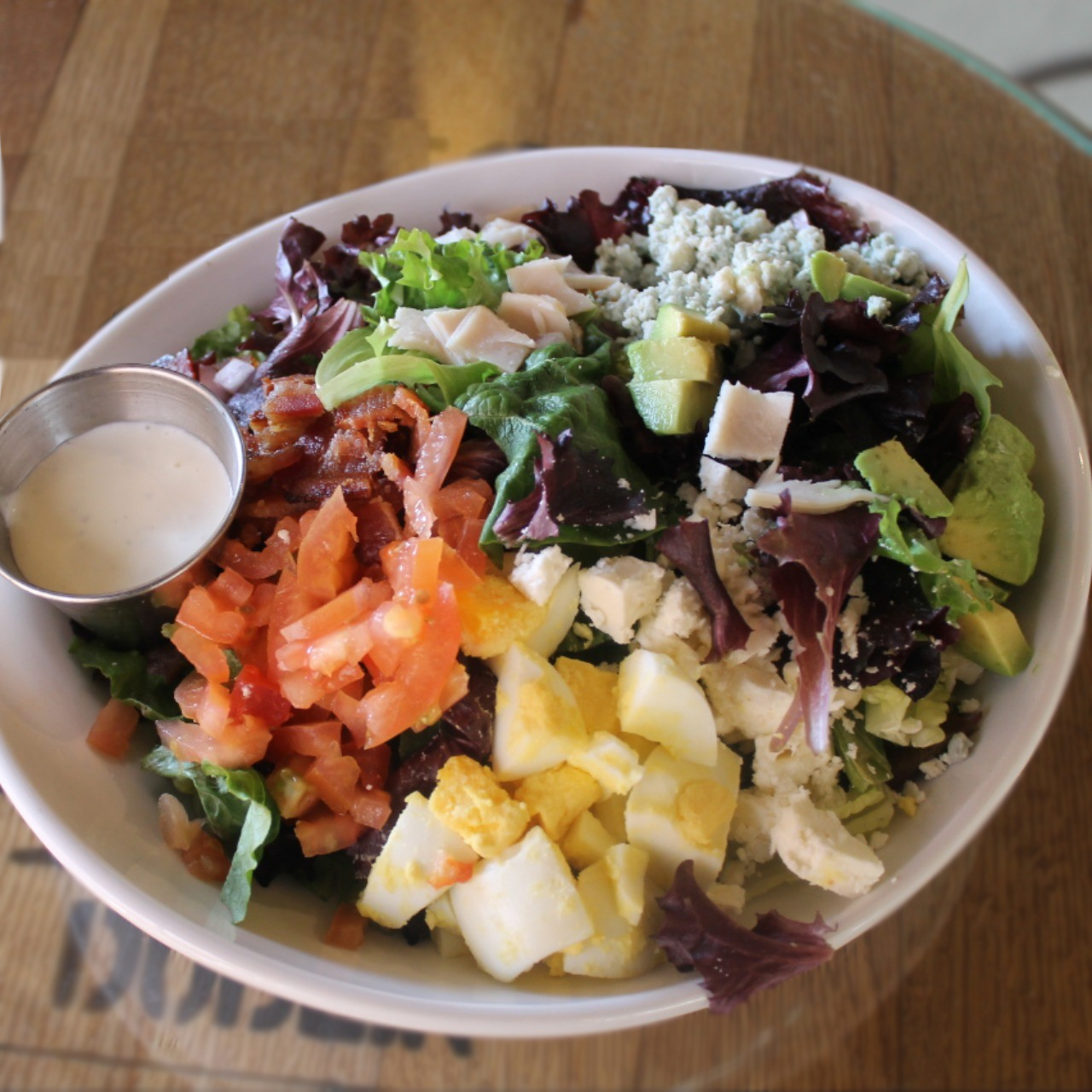 Order Cobb Salad food online from Jimmy E Bar + Grill store, Signal Hill on bringmethat.com