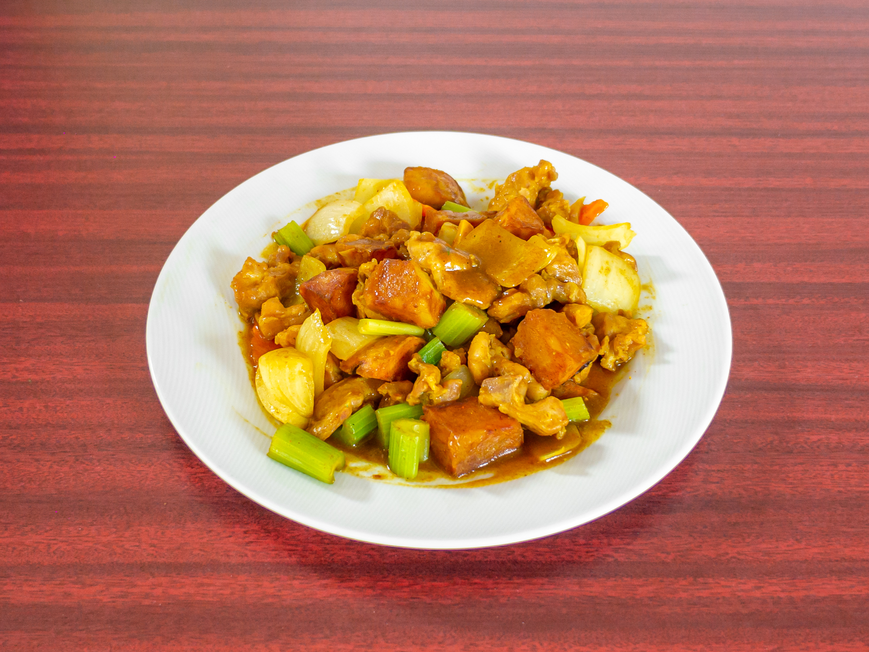 Order Curry Chicken food online from Woks On Express Tien Fu 2 store, Sunnyvale on bringmethat.com