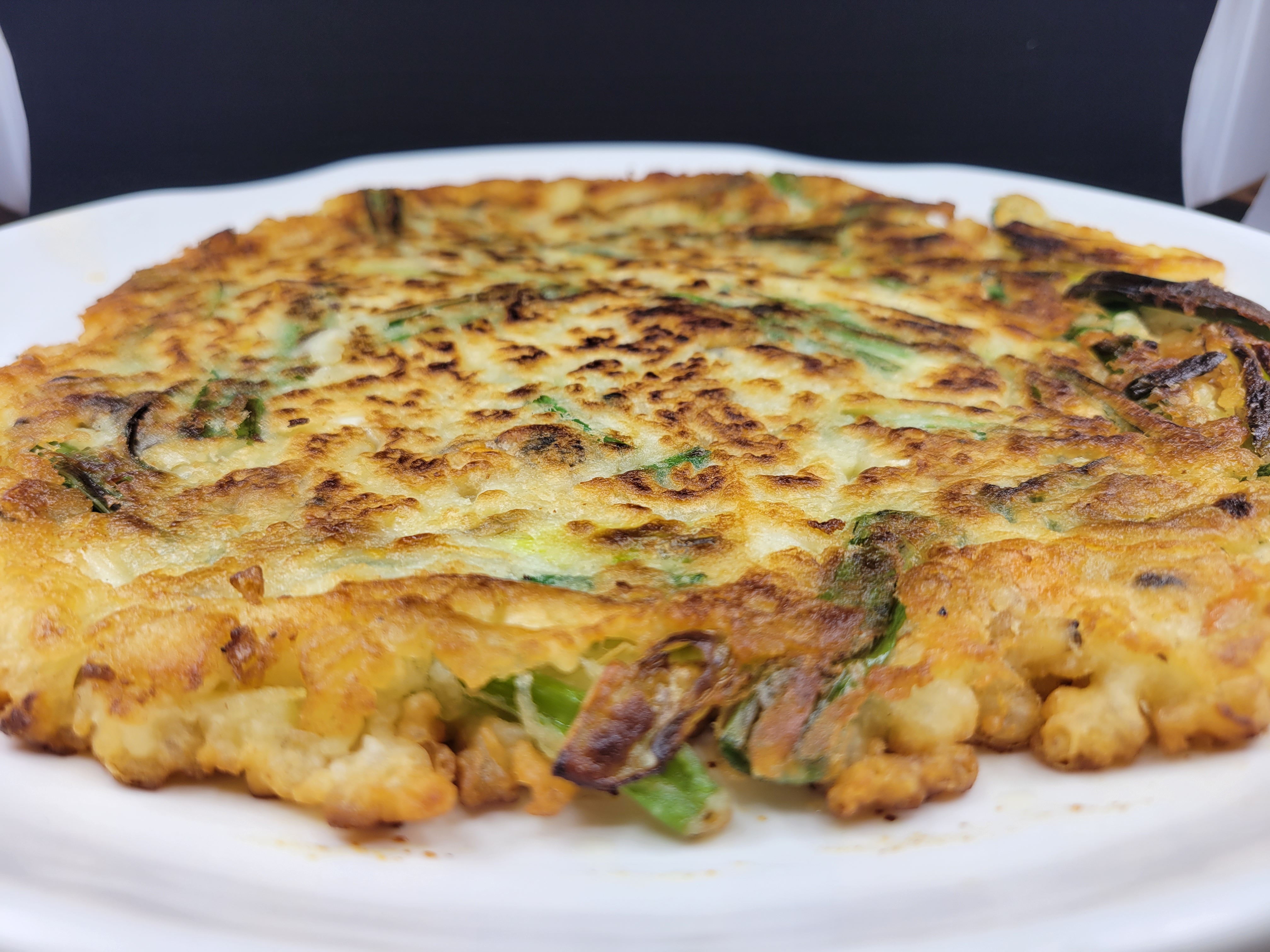 Order A26. Seafood Pancake / 해물파전 food online from Food Avenue store, Ridgefield on bringmethat.com