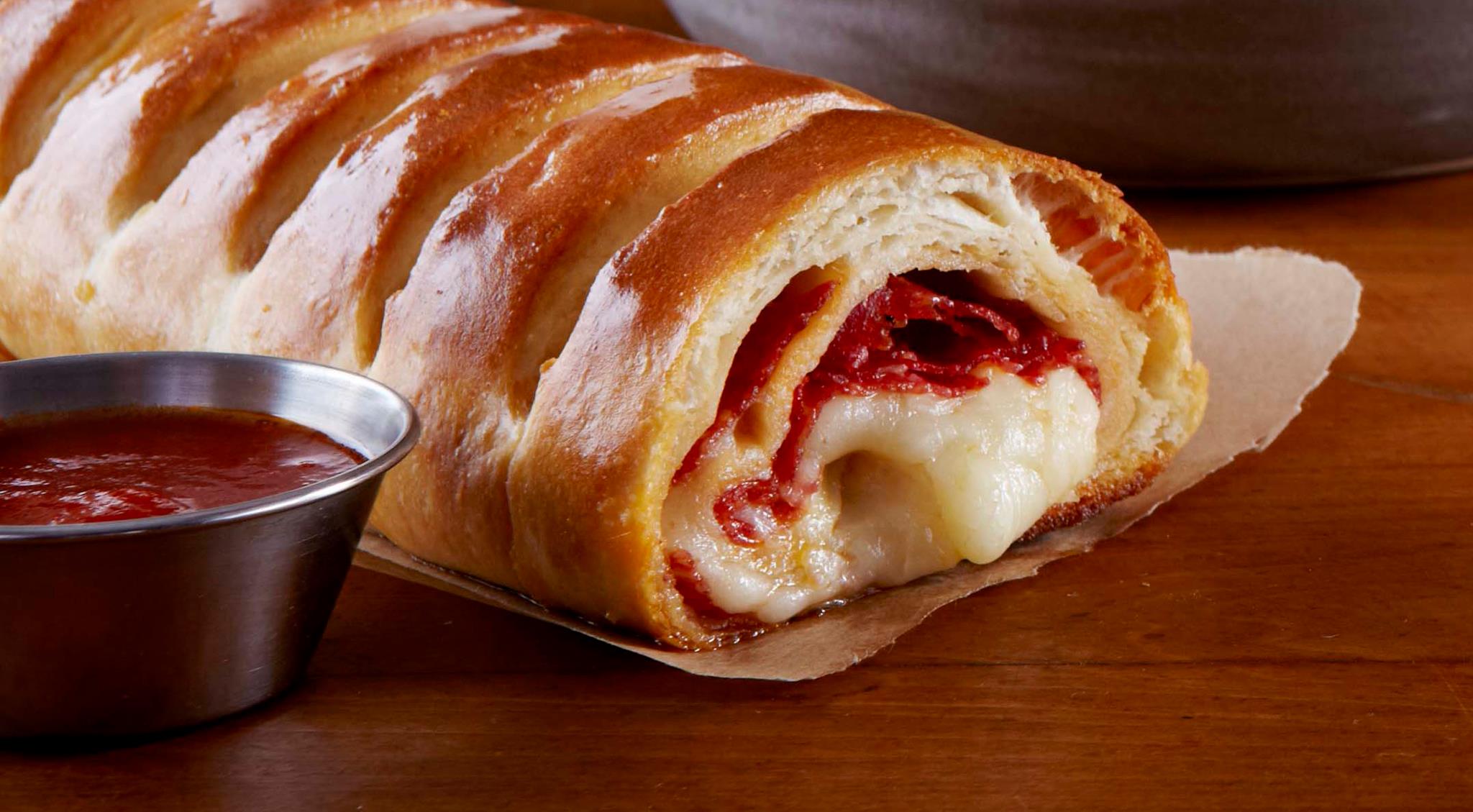 Order Pepperoni Stromboli food online from Villa Pizza store, South Plainfield on bringmethat.com