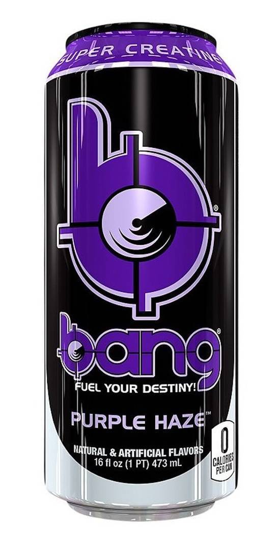 Order Bang Purple Haze 16 oz food online from Extra Mile 3062 store, Vallejo on bringmethat.com