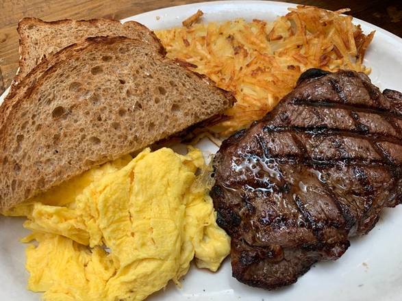 Order Steak & Eggs 10 oz food online from Boulevard Cafe store, Daly City on bringmethat.com