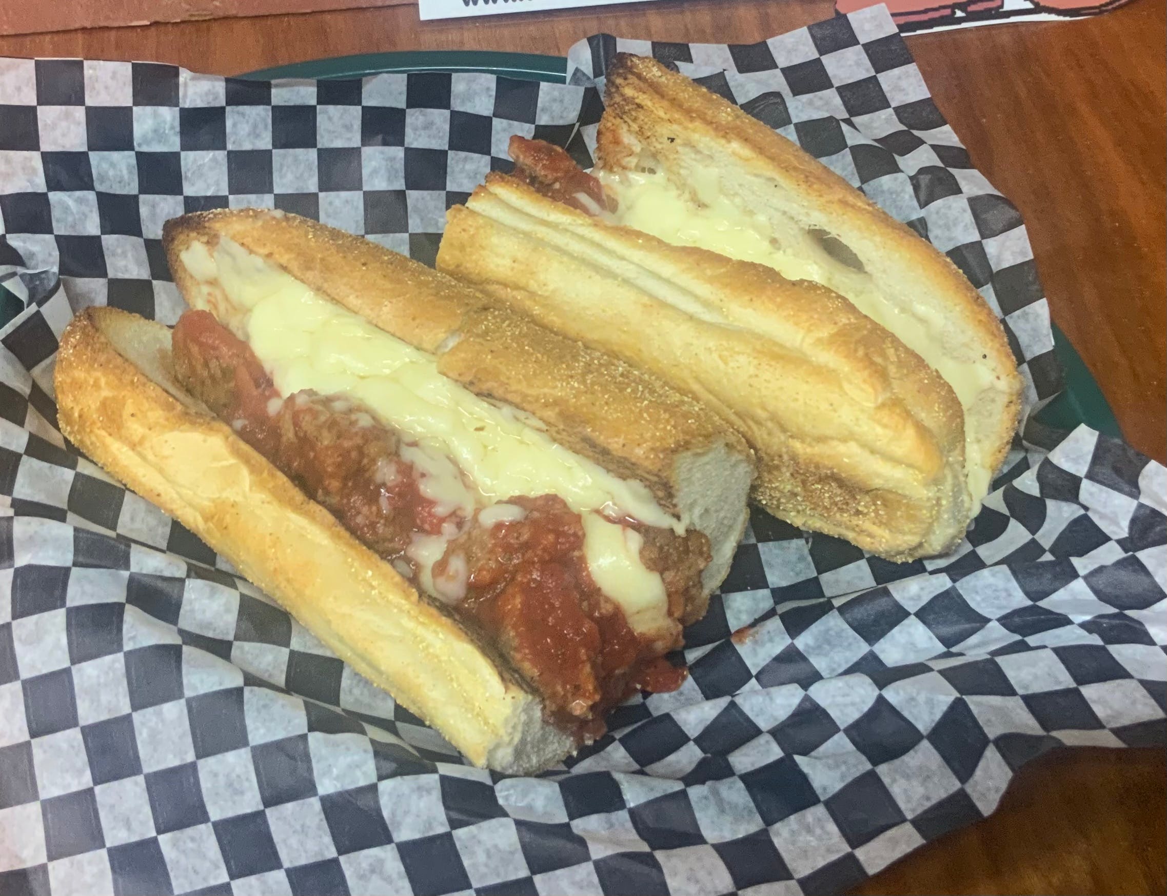 Order Meatball Hoagie - 1/2 food online from Whatinthe Sam Hills Brick Oven Pizza store, Wilkes-Barre on bringmethat.com