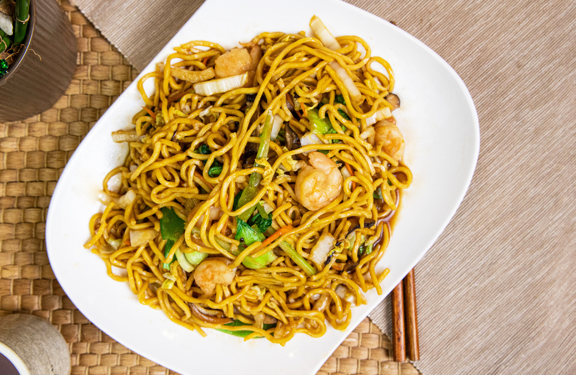 Order House Special Lo Mein food online from Old Shanghai Soup Dumpling store, Palisades Park on bringmethat.com