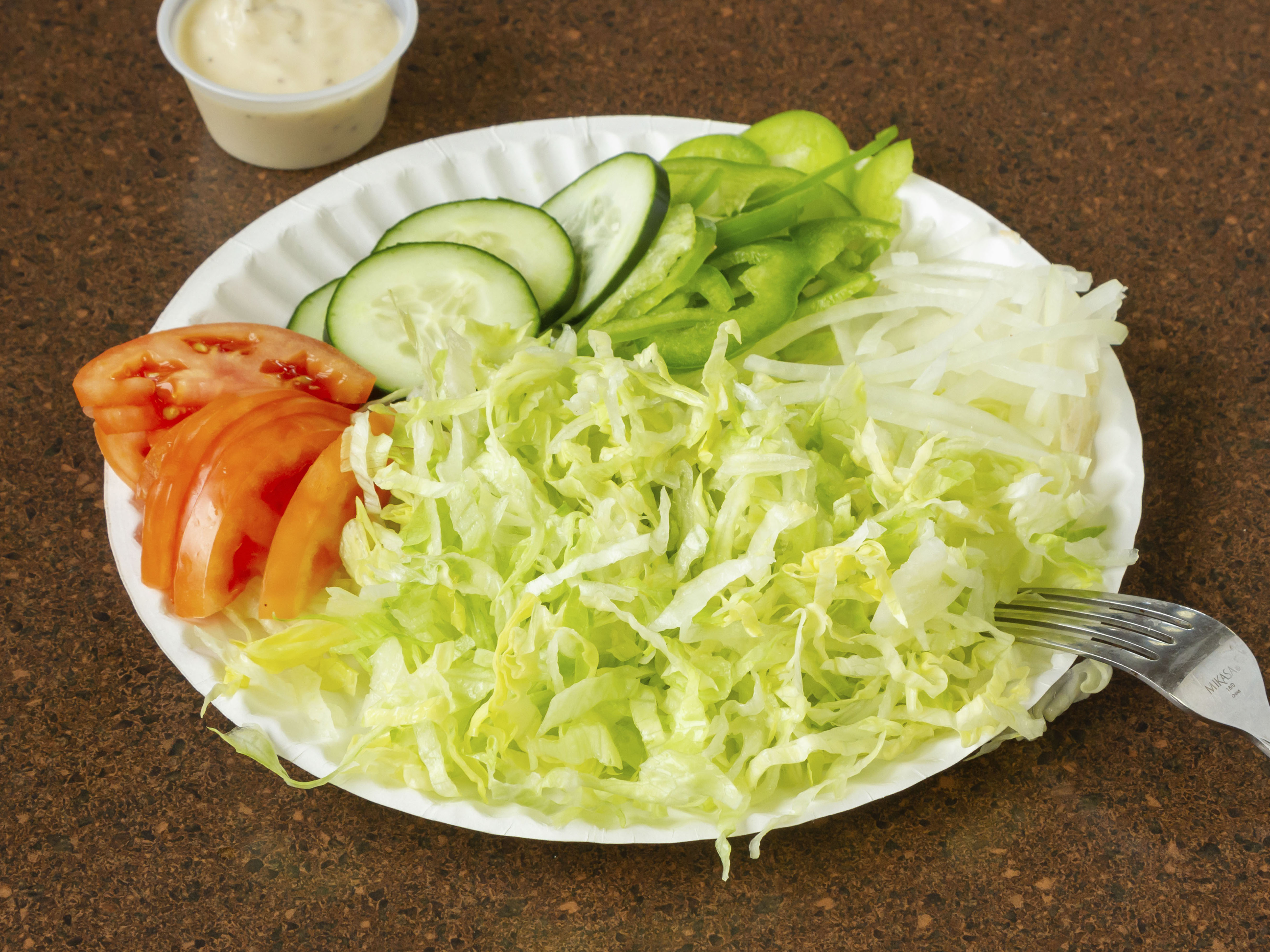 Order Garden Salad food online from Golden Pizza store, Worcester on bringmethat.com