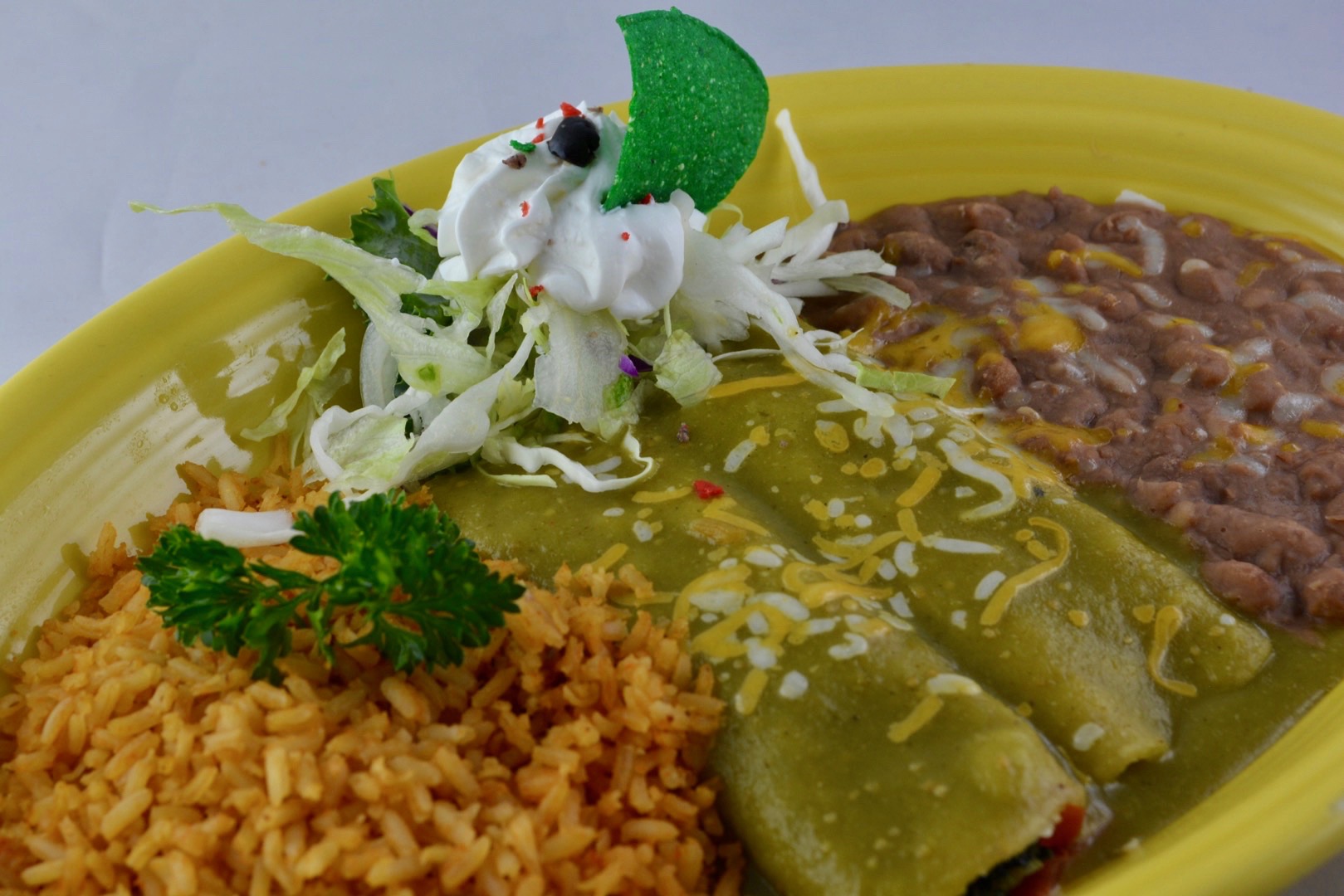 Order Spinach Enchiladas food online from Jalapeños Anchorage store, Anchorage on bringmethat.com