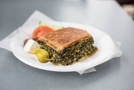 Order Spinach Pie Plate food online from Gyro Palace store, Milwaukee on bringmethat.com