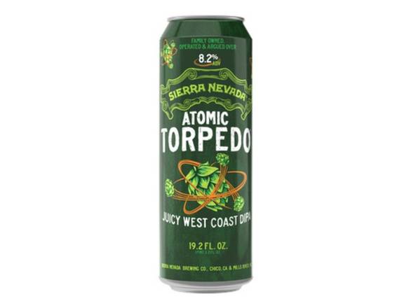 Order Sierra Nevada Atomic Torpedo Juicy West Coast IPA - 19.2oz Can food online from Rayan Discount Liquors store, CHICAGO on bringmethat.com