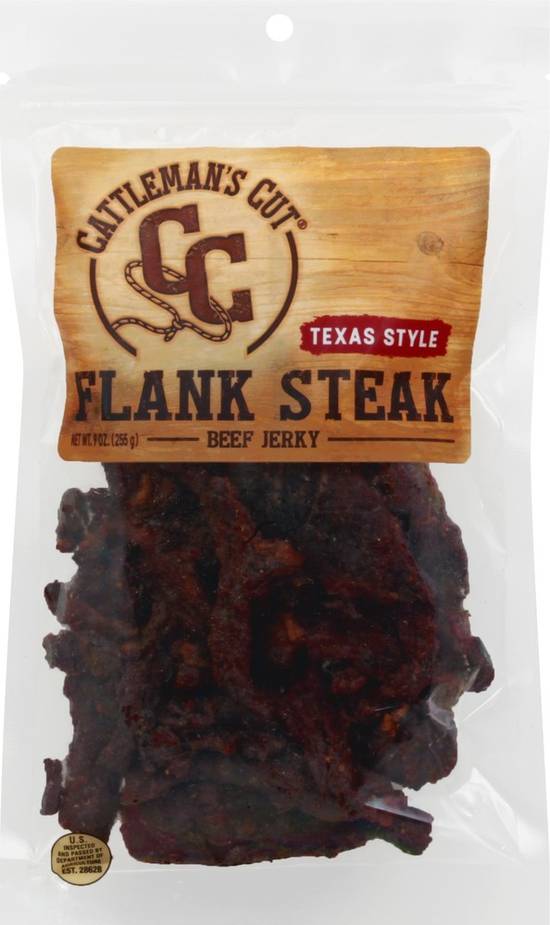Order Cattleman's Cut Flank Steak Beef Jerky Texas Style (9 oz) food online from Rite Aid store, Eugene on bringmethat.com