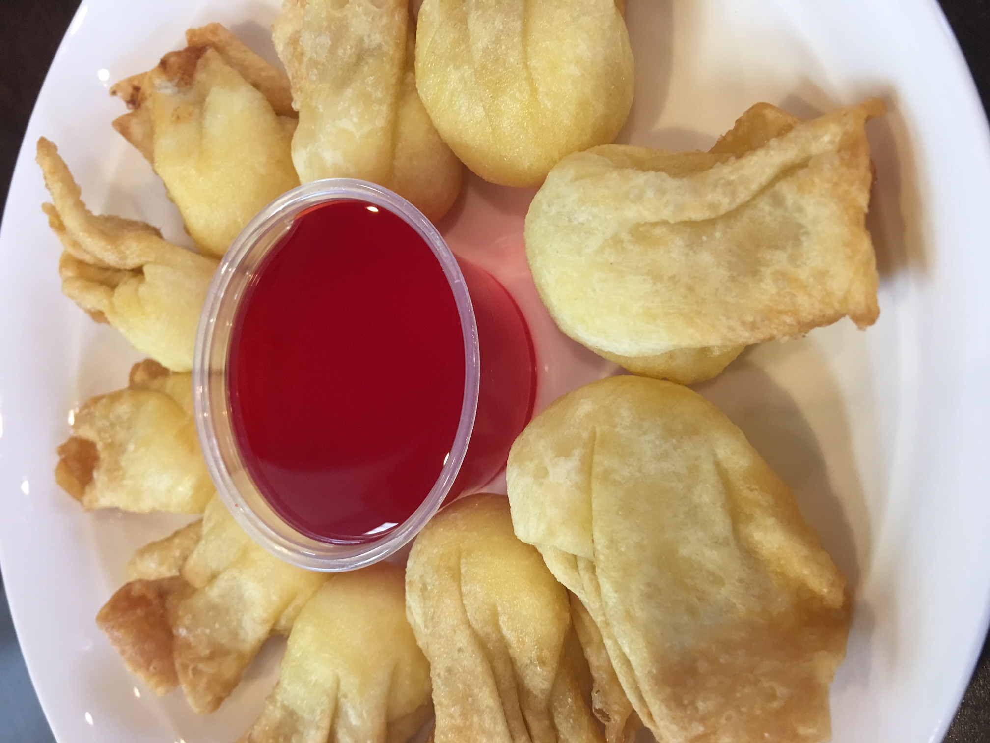 Order CP. Crab Puffs food online from P. King Chinese Food store, Bellaire on bringmethat.com