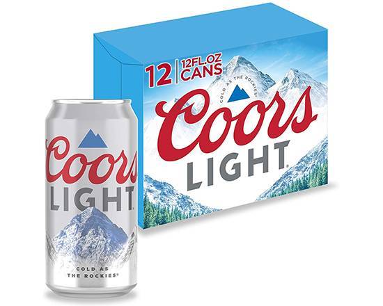 Order Coors Light, 12pk-12oz can beer (4.2% ABV) food online from Samco Food Store store, Bakersfield on bringmethat.com