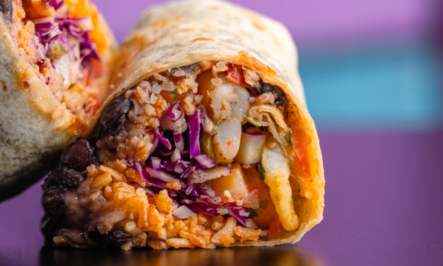 Order Seafood Burrito food online from Lucha Libre Taco Shop store, San Diego on bringmethat.com