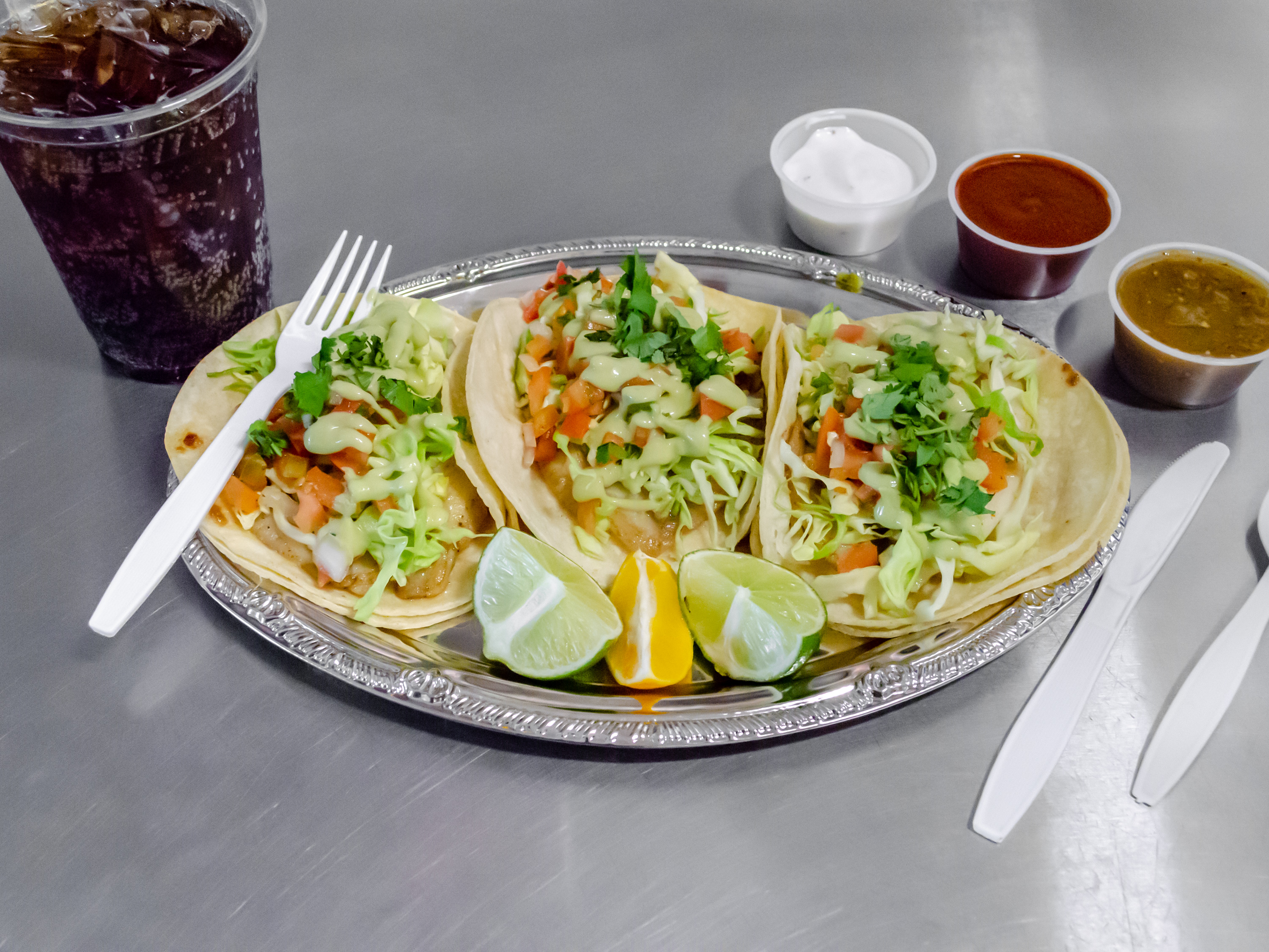 Order Fish Taco food online from The Snow Cone Stop store, Sacramento on bringmethat.com