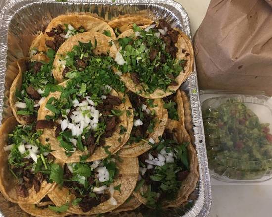 Order Charola de 20 tacos pastor o asada food online from Taqueria El Dorado store, Chicago on bringmethat.com