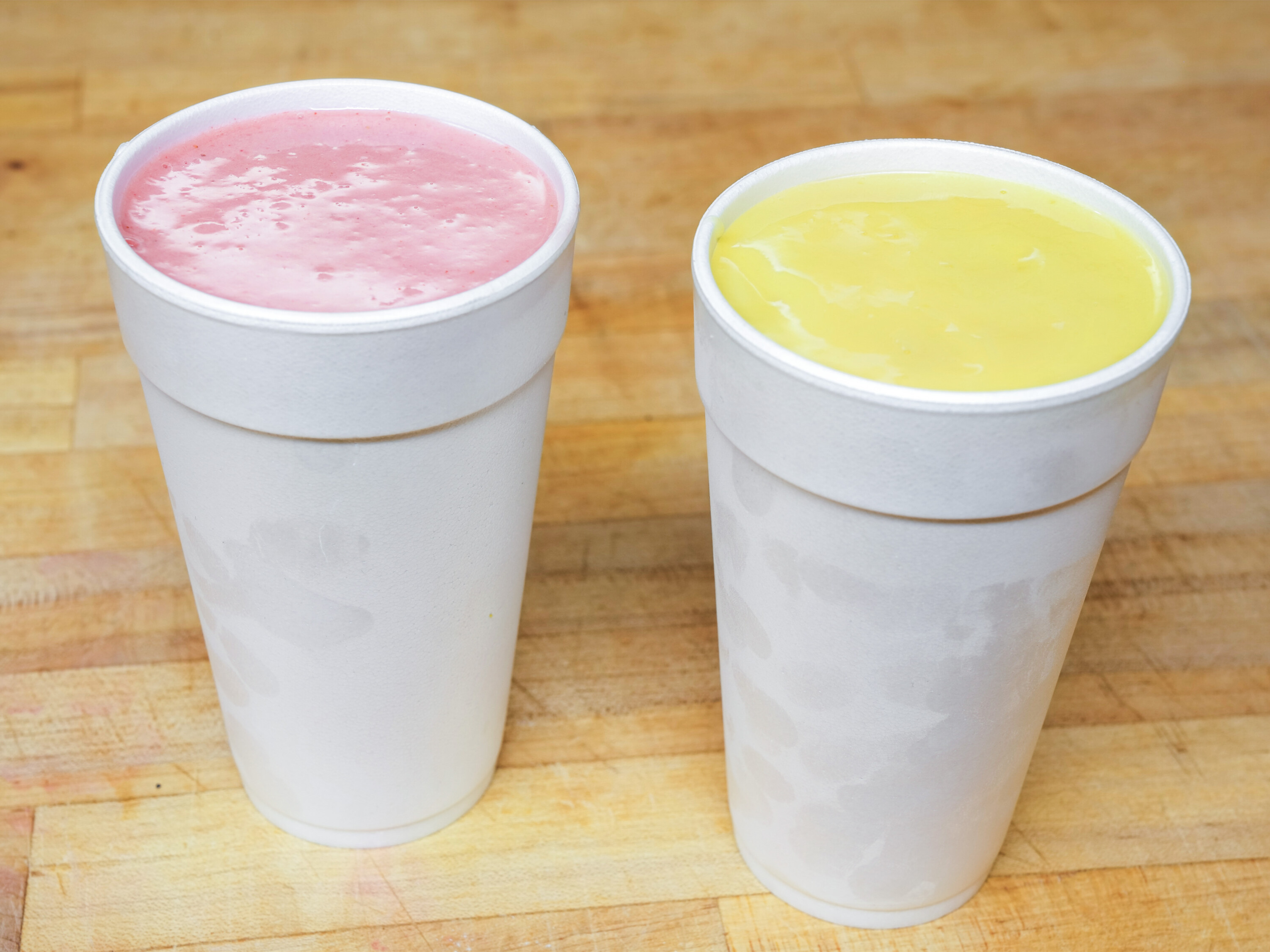 Order 1. Strawberry Twist Smoothie food online from Wendi's Donuts store, San Juan Capistrano on bringmethat.com