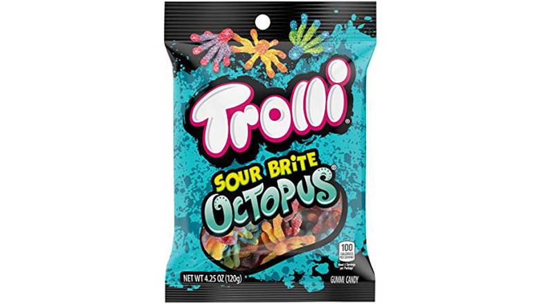 Order Trolli Sour Brite Octopus Gummy Worms food online from Trumbull Mobil store, Trumbull on bringmethat.com
