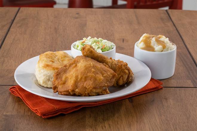 Order 2 Piece Leg & Thigh Meal food online from Lee's Famous Recipe Chicken store, Dayton on bringmethat.com