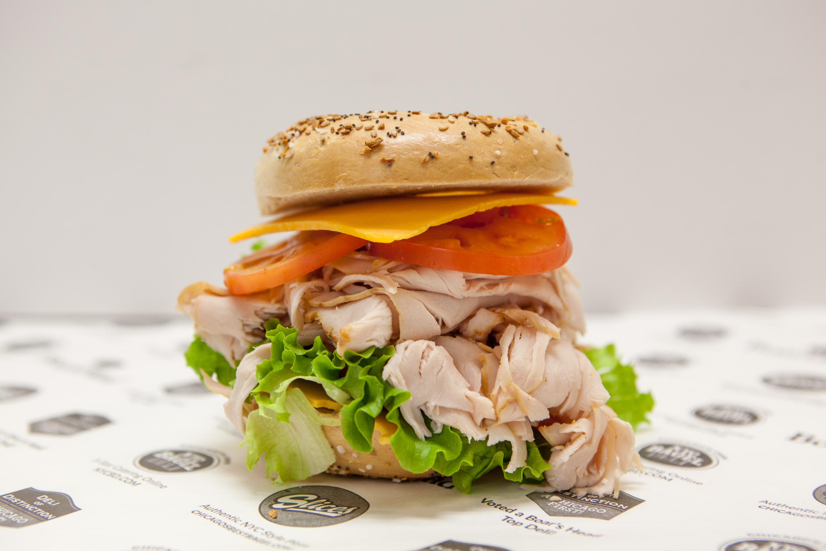 Order Smoked Turkey Sandwich food online from NYC Bagel Deli store, Chicago on bringmethat.com