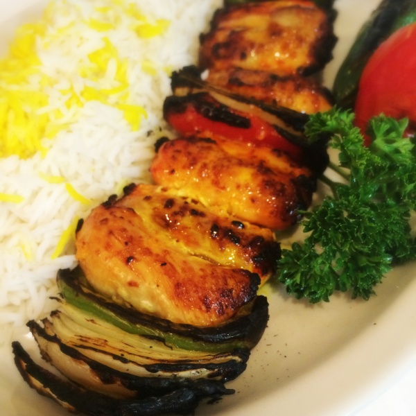 Order Boneless Chicken Kabob food online from Shiraz Restaurant store, Glendale on bringmethat.com