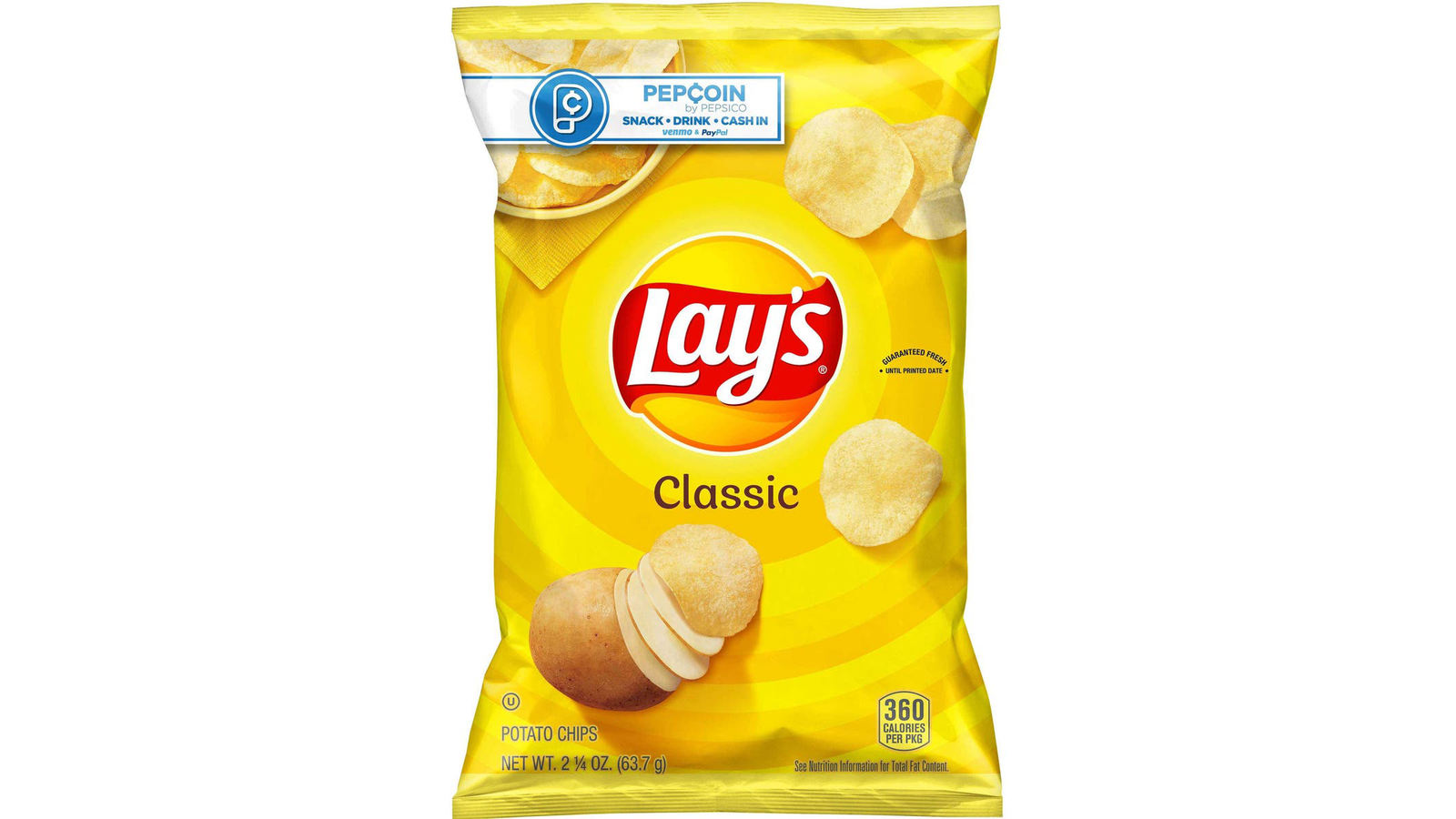 Order Lays Classic Potato Chips, 2.25 Ounce  food online from Lula Convenience Store store, Evesham on bringmethat.com