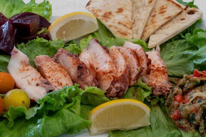 Order Grilled Octopus food online from My Greek Kitchen store, Costa Mesa on bringmethat.com