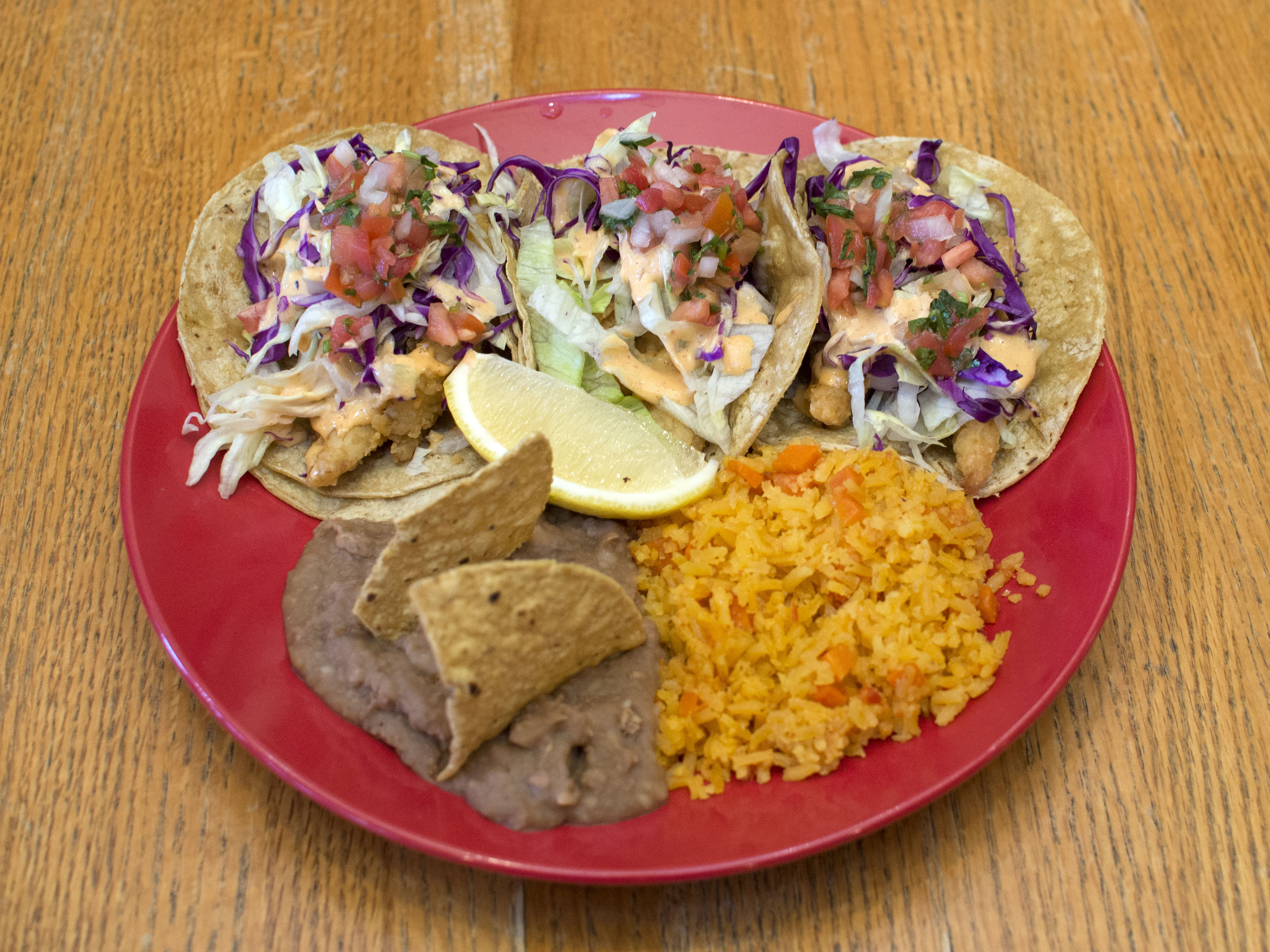 Order Three Fish Tacos food online from Janik's Cafe store, Chicago on bringmethat.com